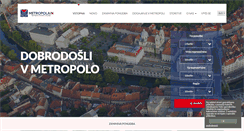 Desktop Screenshot of metropola.si